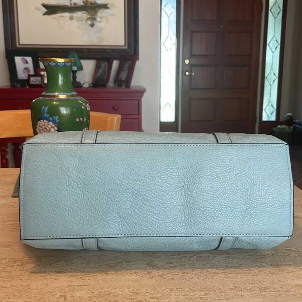 🌹COACH JOY Minty Blue Leather Extra Large Tote! - Picture 13 of 16